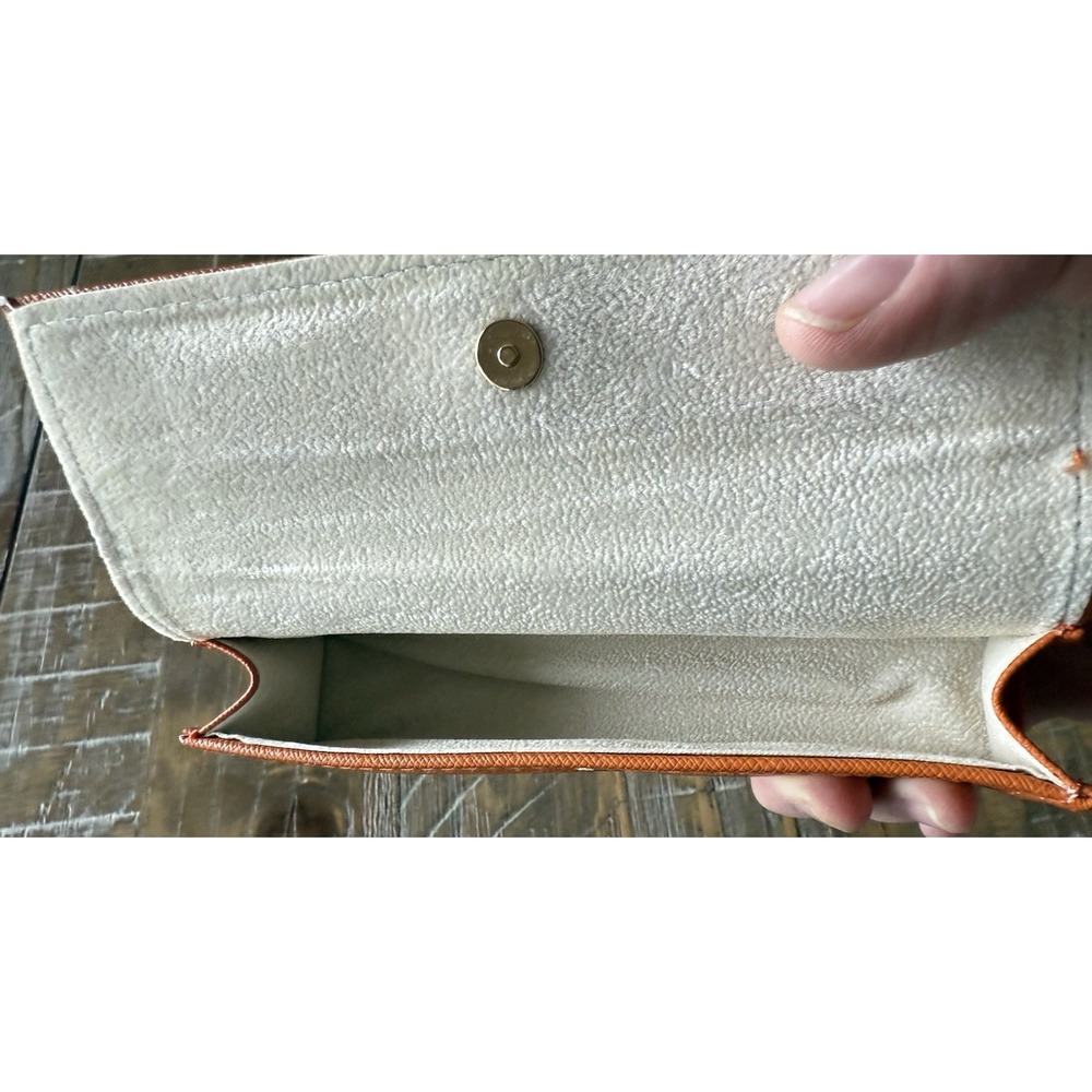 Tory Burch Authentic Eyeglasses Sunglasses Soft Case With Pouch Orange Gold Logo - Picture 5 of 6